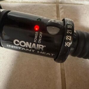 Conair Instant Heat 1 Inch Curling Iron Black Turbo Heat 25 Setting Salon Tools
